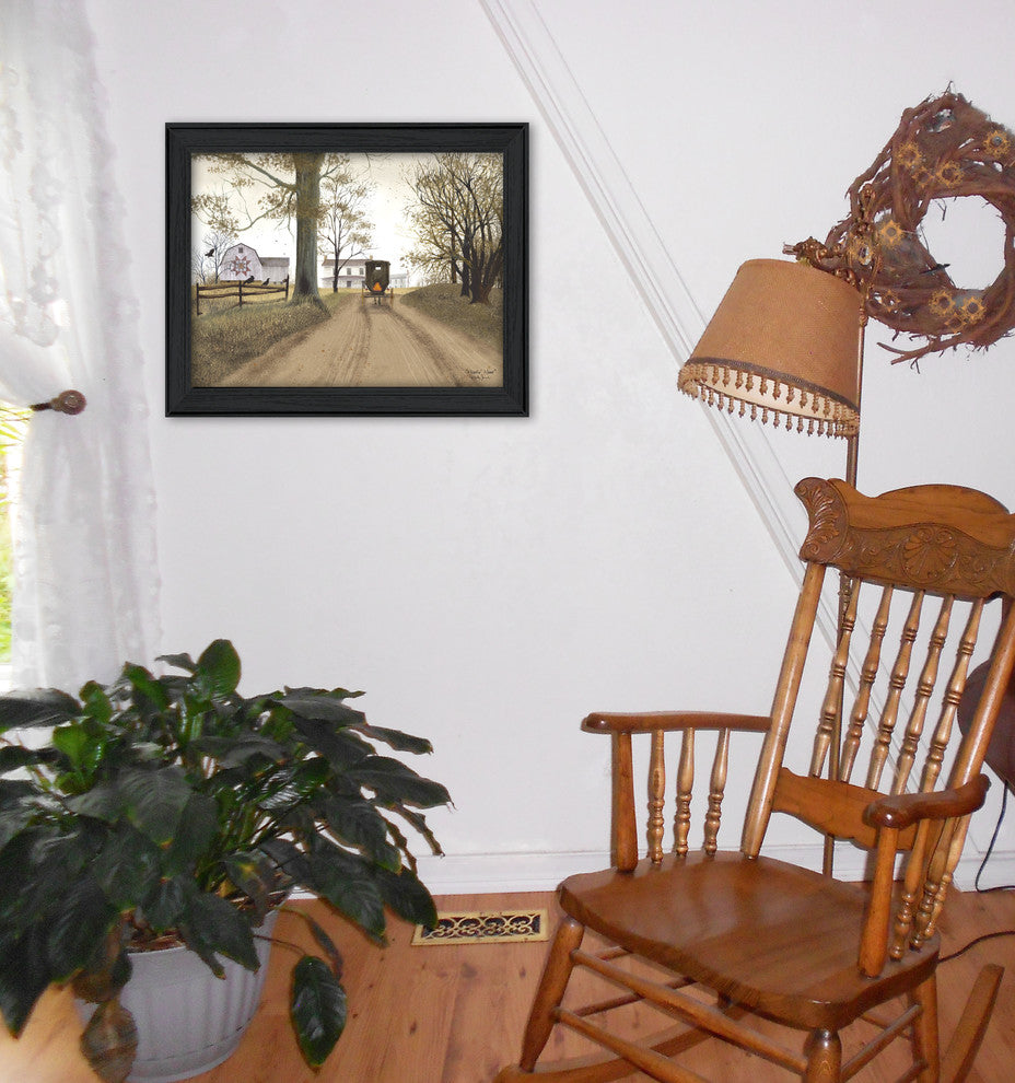 "Headin' Home" By Billy Jacobs, Printed Wall Art, Ready To Hang, Black Frame