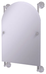 Prestige Que New Arched Top Frameless Rail Mounted Mirror, Polished Chrome