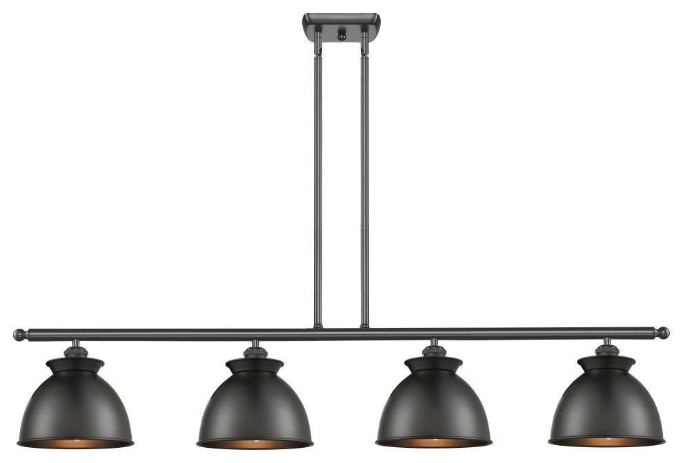 INNOVATIONS LIGHTING 516-4I-BK-M14-BK-LED Adirondack 3 Light Island Light