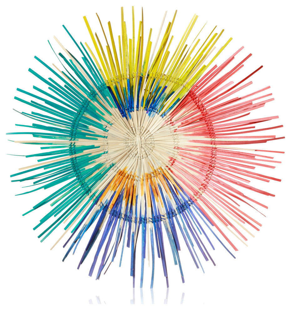 Global Crafts Sun Plate Wall Decor Rainbow, Set of 3