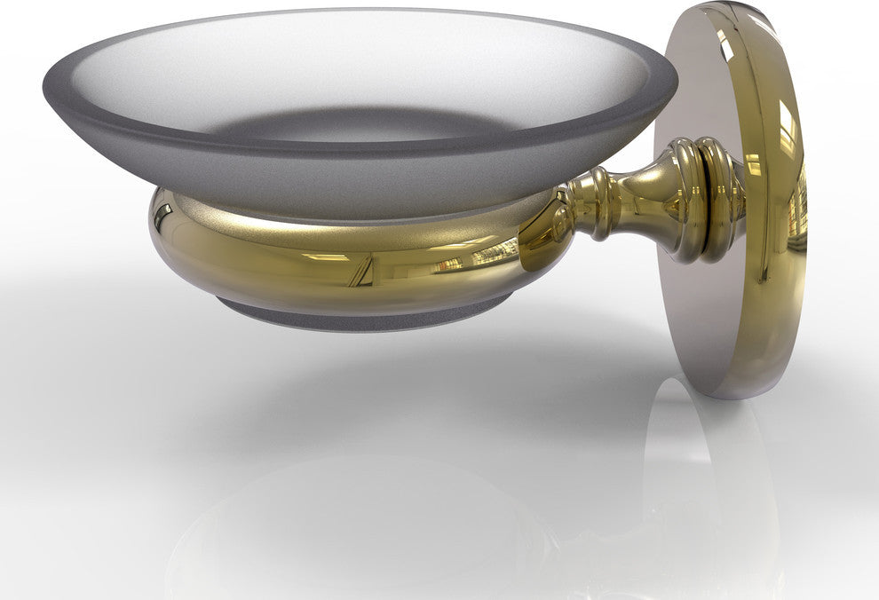 Prestige Skyline Wall Mounted Soap Dish, Unlacquered Brass