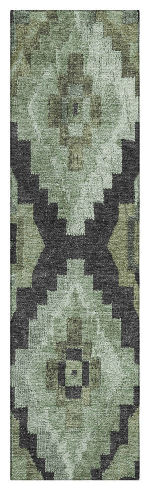 Machine Washable Indoor/Outdoor Chantille ACN1894 Aloe 2'3" x 7'6" Runner Rug