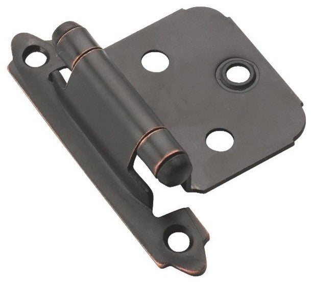 2 Pack, Self-Closing, Face Mount, Variable Overlay Hinge, Oil-Rubbed Bronze