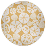 Algoa Treasure Rug, Yellow, 5' Round