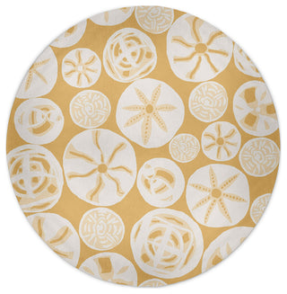 Algoa Treasure Rug, Yellow, 5' Round