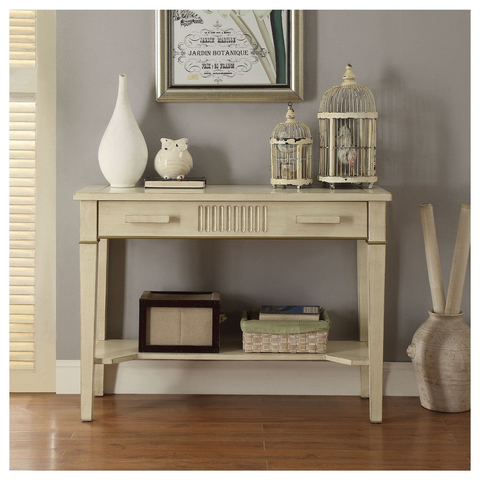 Inspiration 42"Console Table, Antique White