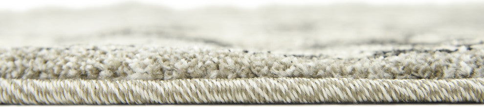 Unique Loom Gray La Jolla Cathedral 3' 3 x 3' 3 Round Rug