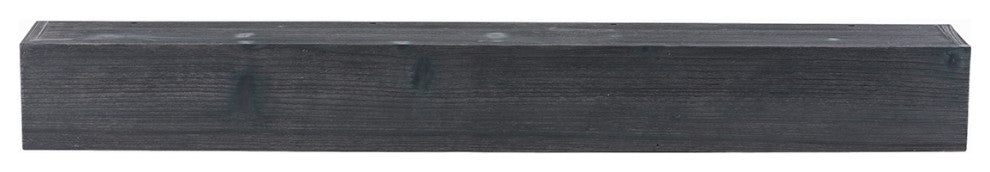 Weathered Beam Mantel, Gray, 48"