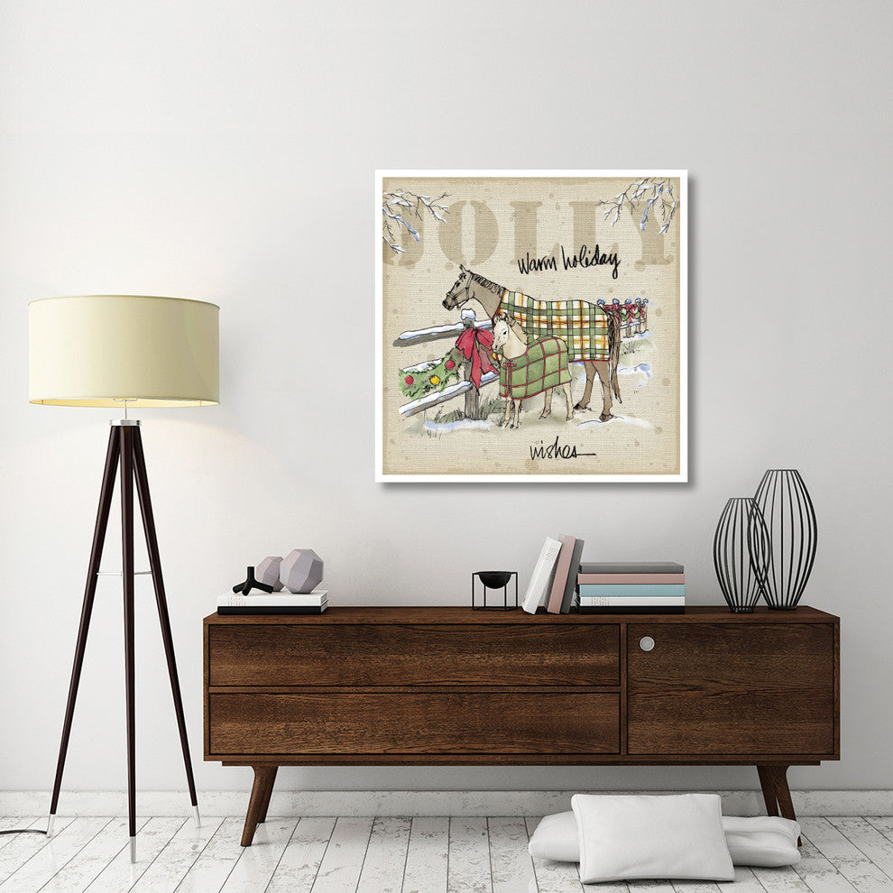 "Country Christmas II" Digital Paper Print by Anne Tavoletti, 42"x42"