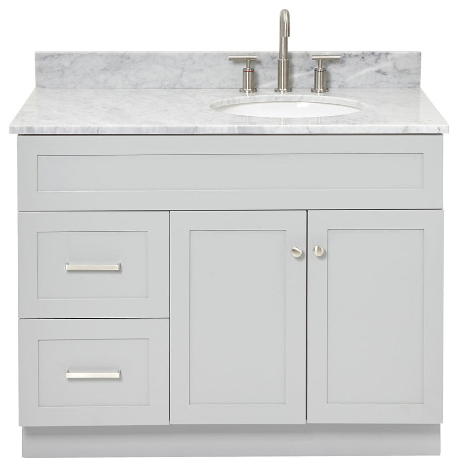 Ariel F043SRCW2OVO Hamlet 43" - Grey / Carrara White Top