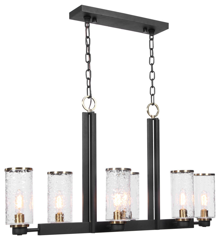 Uttermost Jarsdel 6 Light Industrial Island Light