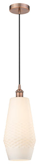Innovations 616-1P-AC-G681-7 1-Light Mini Pendant, Antique Copper
