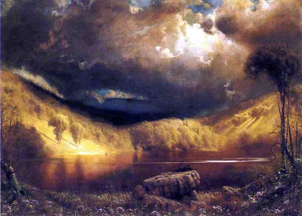 James Fairman Stormy Skies Above Echo Lake White Mountains Wall Decal