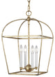 Stonington Small Lantern, Antique Gild