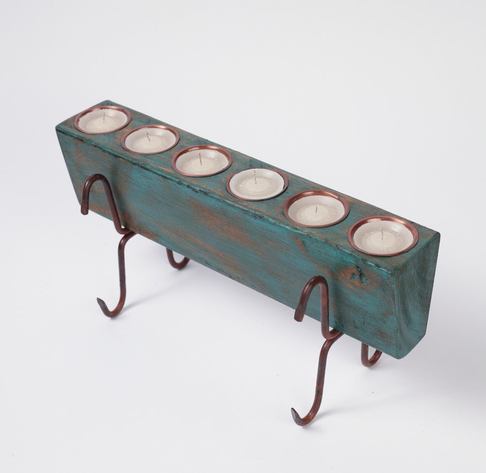 Small 6-Hole Sugar Mold Complete Set, Turquoise, Small