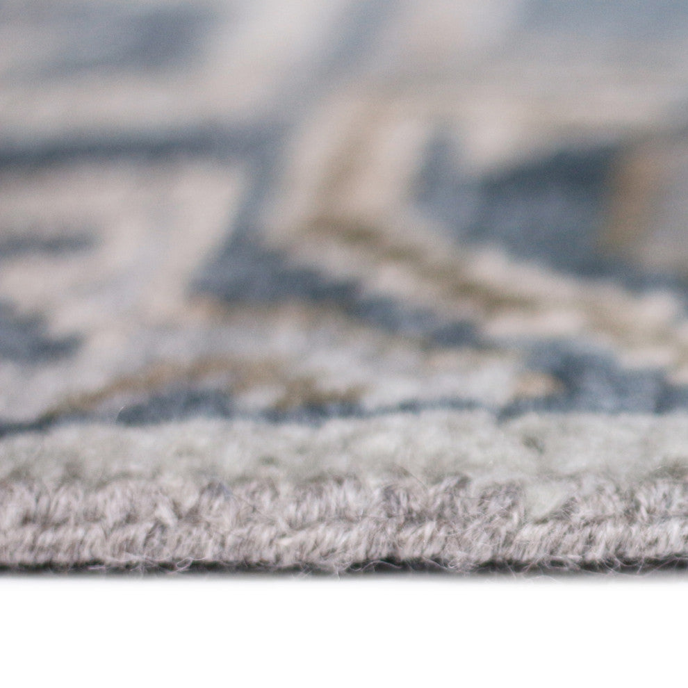 Blu Thames Area Rug, Gray, 2' x 3', Geometric