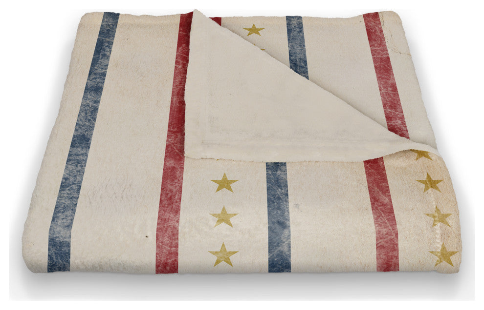 Red White And Blue 50x60 Throw Blanket