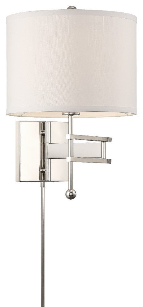 Marshall 1 Light Polished Nickel Wall Mount