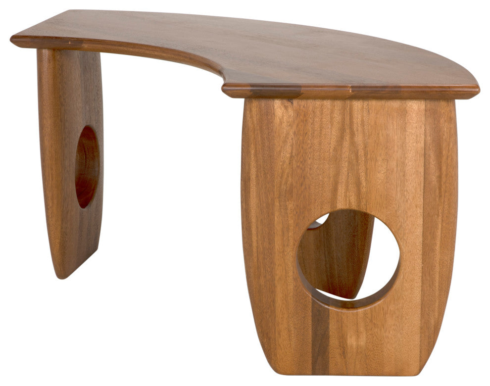 Noir Furniture - Lobster Desk in Dark Walnut - GDES199DW