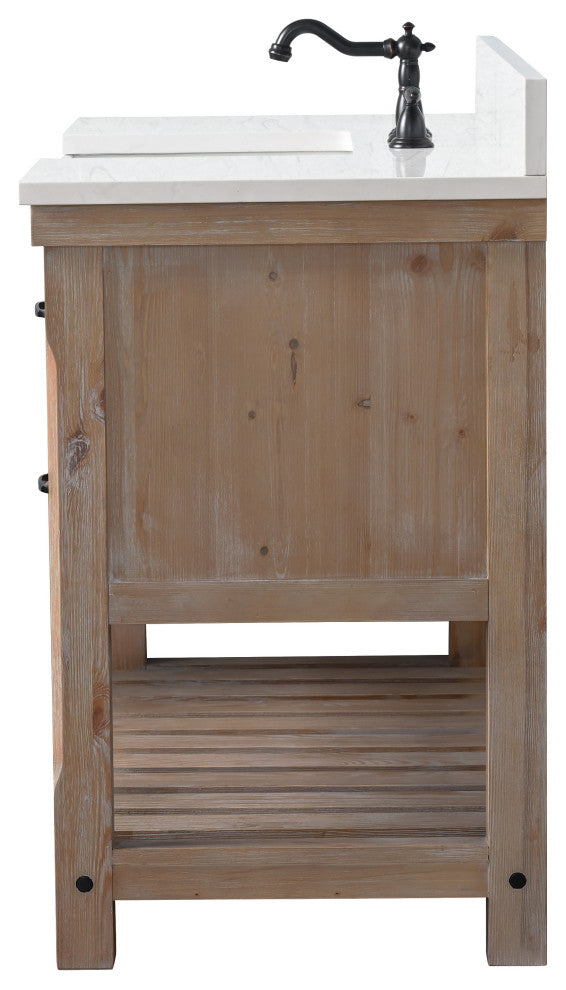 Wesley 48" Bathroom Vanity, Weathered Natural
