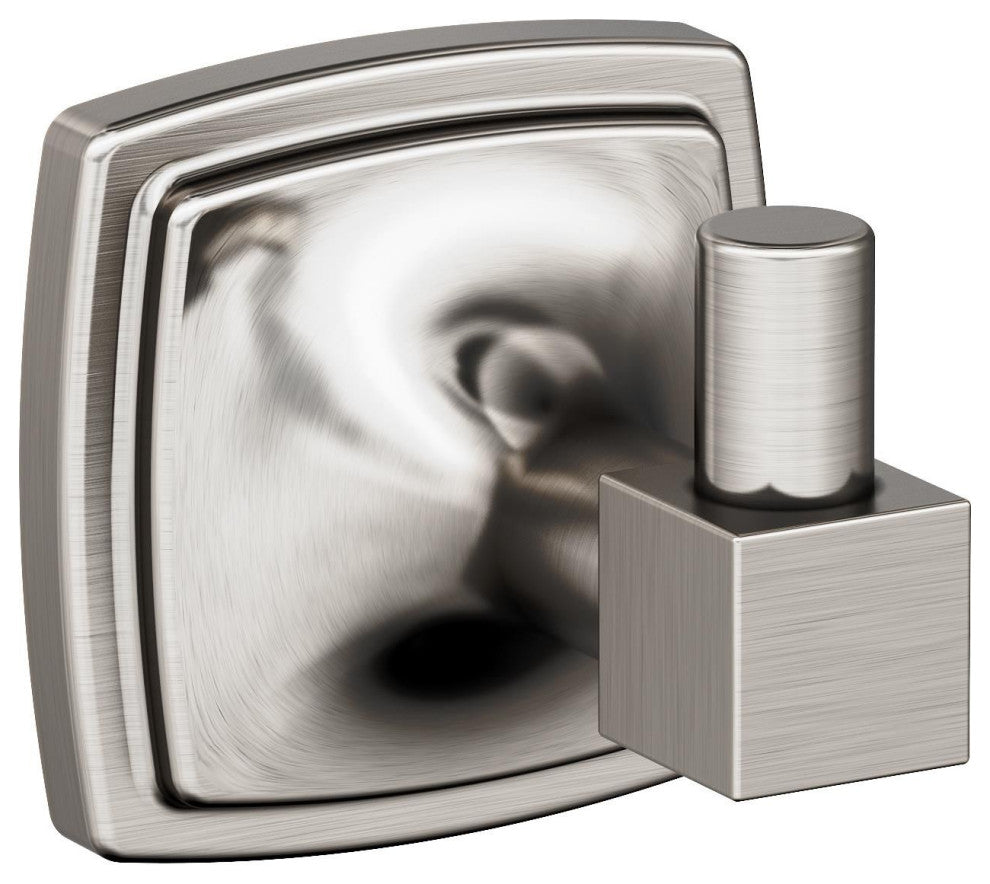 Stature Transitional Single Robe Hook, Brushed Nickel