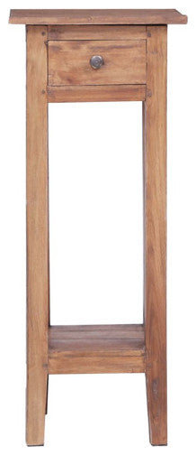 vidaXL Plant Stand Bedside Table Telephone Side Cabinet Solid Mahogany Wood