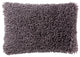 Faux Sheep Fur Accent Pillow by Loloi, Charcoal, 16" X 26", No Fill