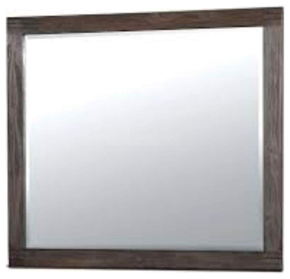 Benzara BM123890 Rexburg Transitional Style Mirror, Dark Gray
