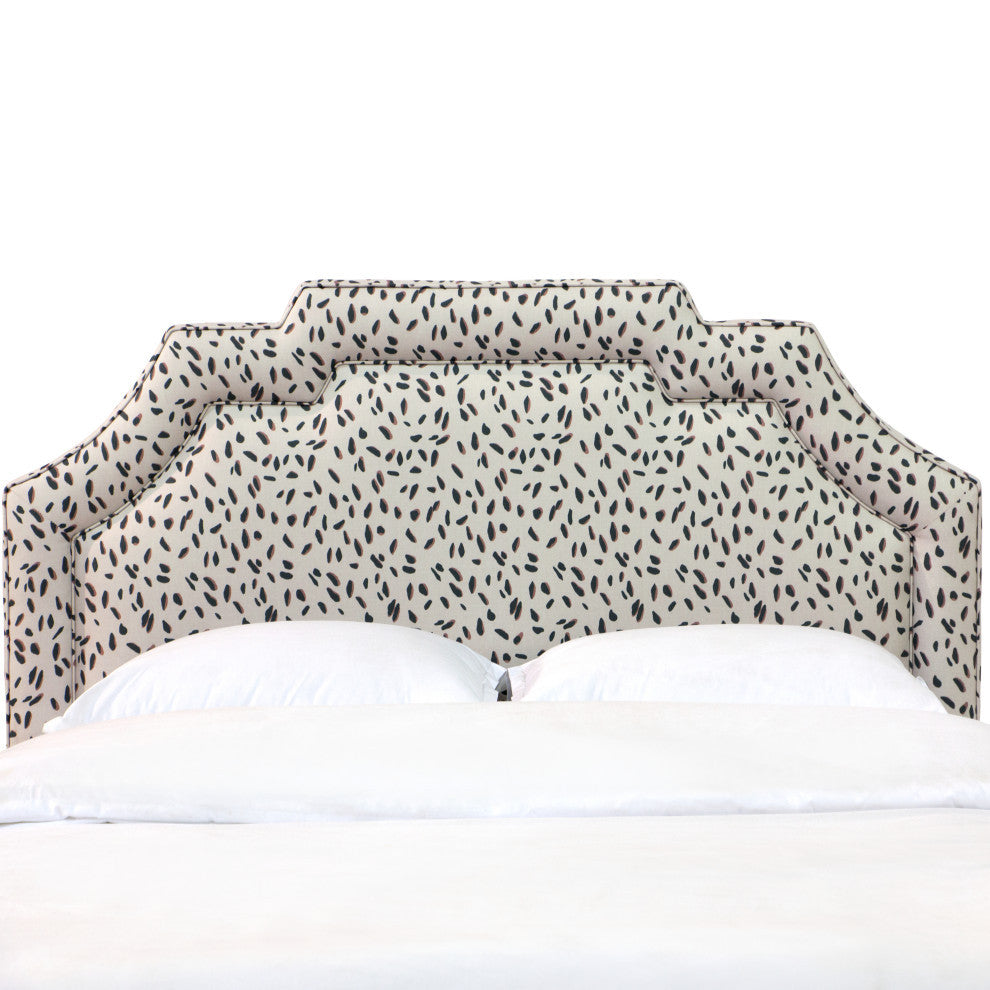Full Headboard, Neo Leo Cream Teal Pink
