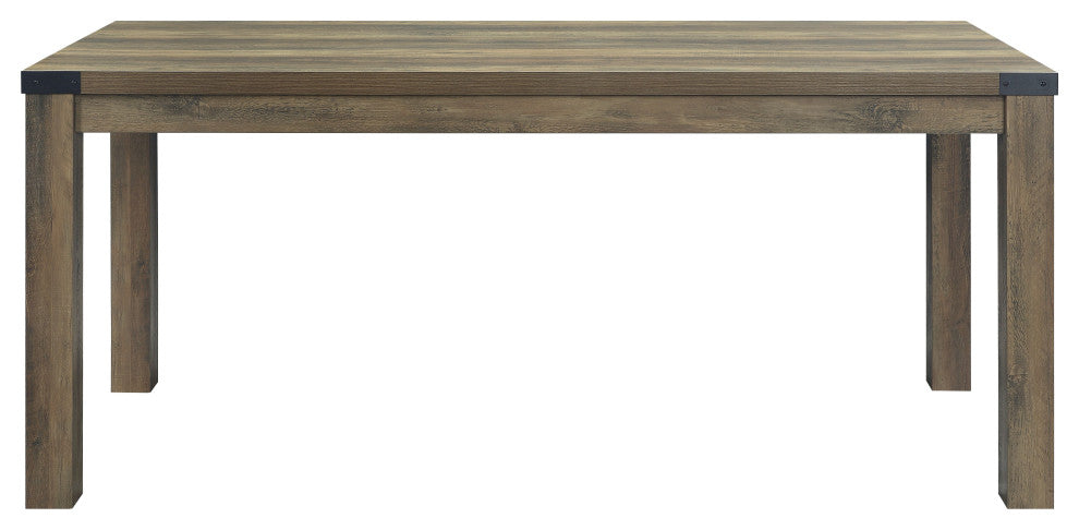 ACME Abiram Dining Table, Rustic Oak