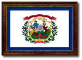 West Virginia State Flag Canvas Print, 27"x39"