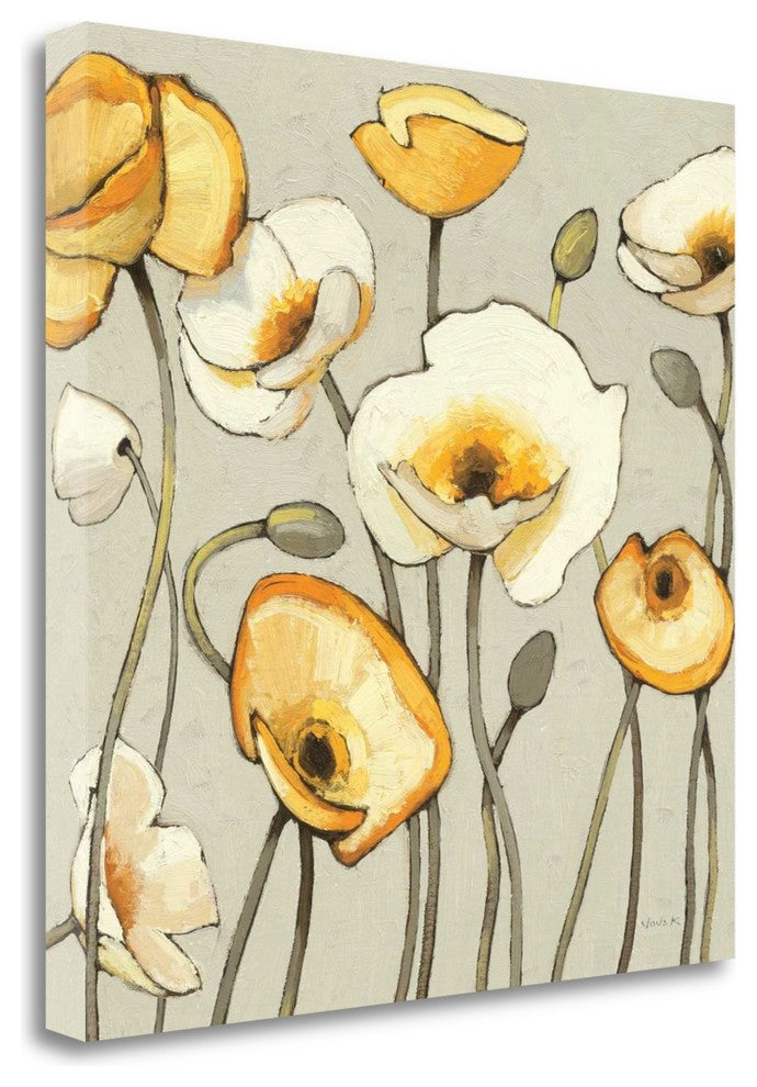 "Jaune Gris III" By Shirley Novak, Giclee Print on Gallery Wrap Canvas