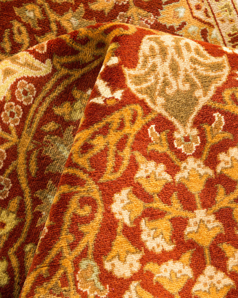 Mogul, One-of-a-Kind Hand-Knotted Area Rug Green, 3' 3 x 5' 4