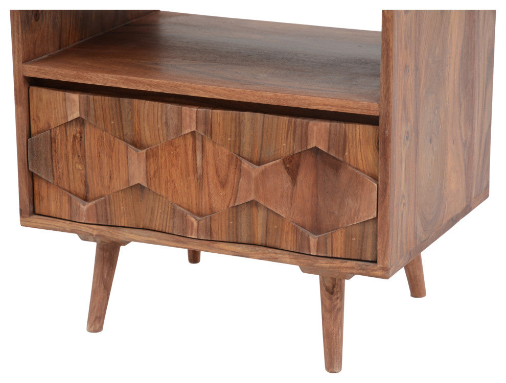 O2 Nightstand Brown
