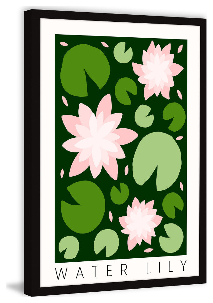 "Water Lily" Framed Painting Print, 20x30