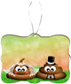 Stinky Poop in Love Wedding Design Rectangle Christmas Tree Ornament