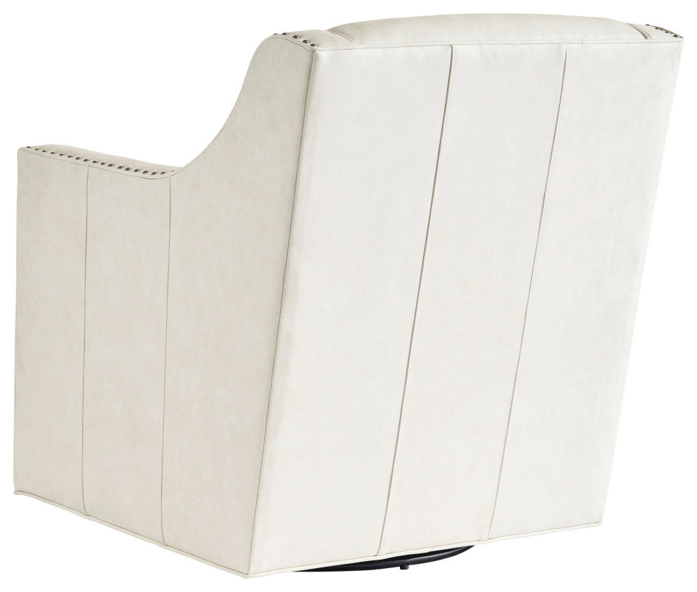 Barrier Leather Swivel Chair