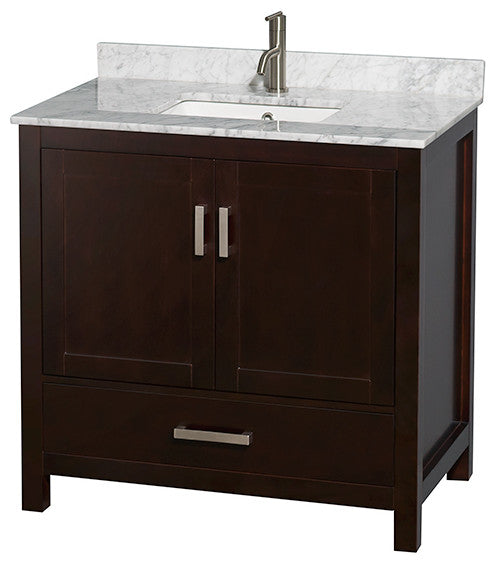 Wyndham WCS141436SESCMUNSM24 36 Inch Single Bath Vanity in Espresso