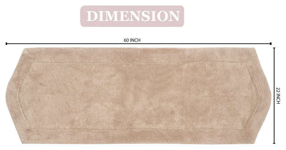 Waterford Bath Rug, 22"x60", Linen