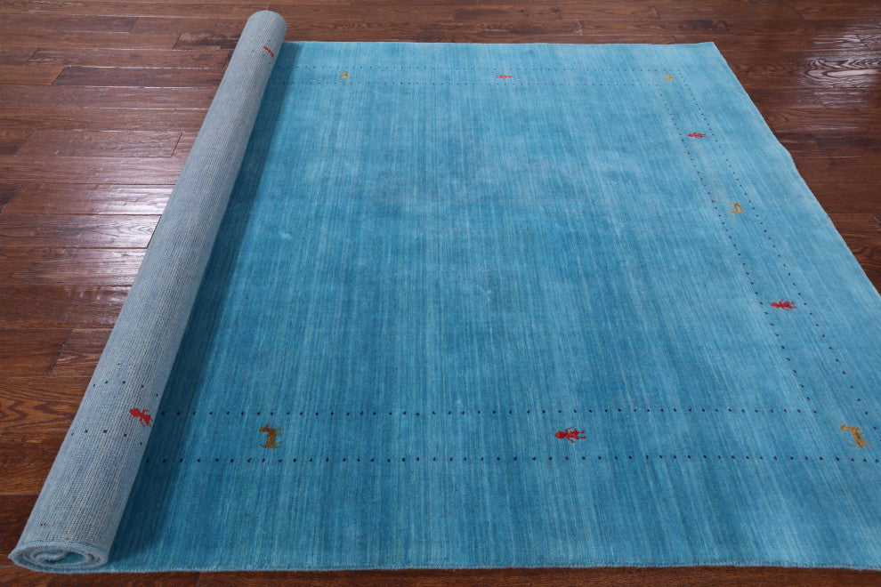 Persian Gabbeh Hand Knotted Rug 6' 0" X 9' 0" Q7027