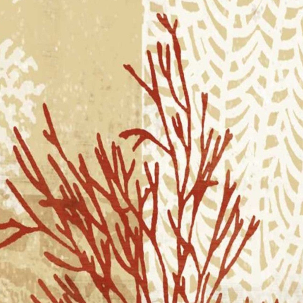 21" Underwater Coral With Seashells and Sandollar 1 Giclee Wrap Canvas Wall Art