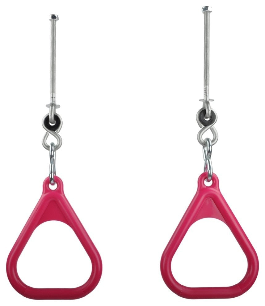 Trapeze Rings with Swing Hangers, Pink