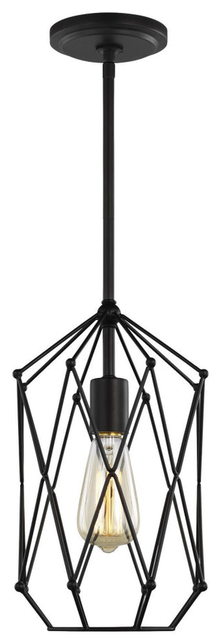 Zarra Small One Light Lantern, Midnight Black