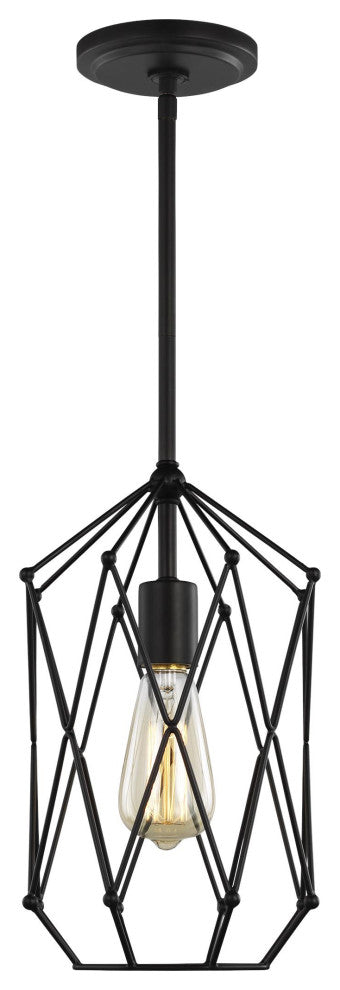 Zarra Small One Light Lantern, Midnight Black