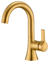 Luxier BSH11-S Single-Handle Bathroom Faucet with Drain, Brushed Gold