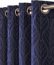 Hilton Blackout Thermal Insulated Curtains, Set of 2, Navy, 108"x96"