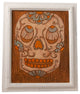Wood Skull Wall Art, Framed