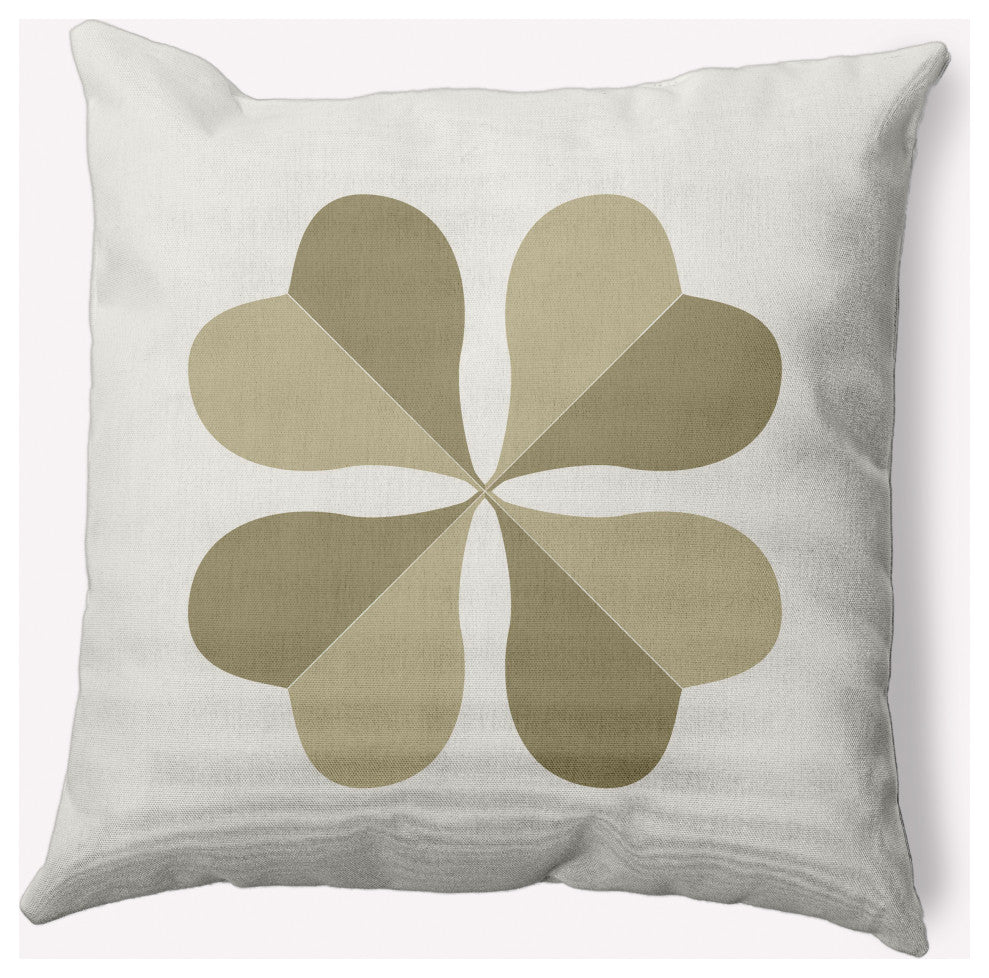 Lucky Clover St. Patrick's Day Throw Pillow, Sustainable Green, 18x18"