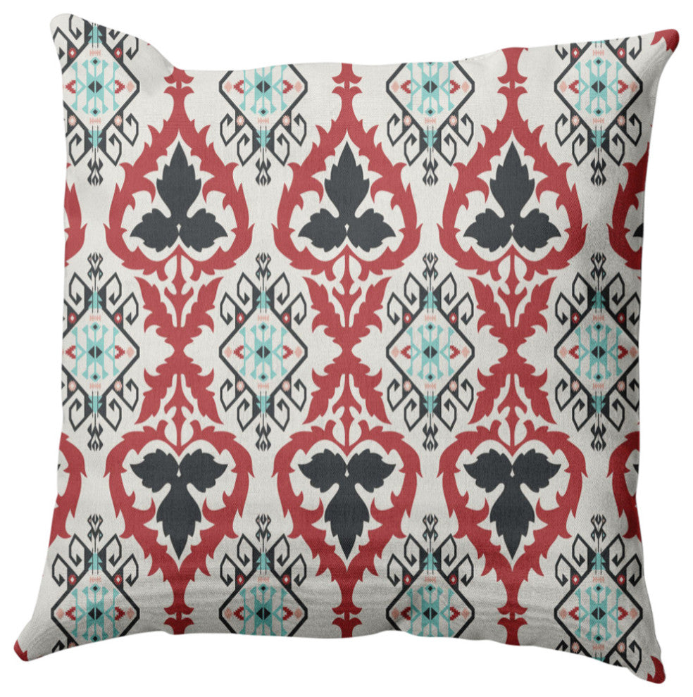 Bombay Decorative Throw Pillow, Pepper, 26"x26"
