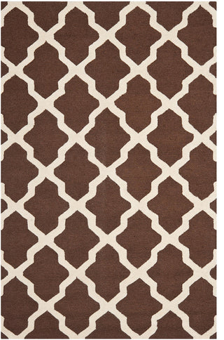 Safavieh Cambridge Cam121H Dark Brown, Ivory Area Rug